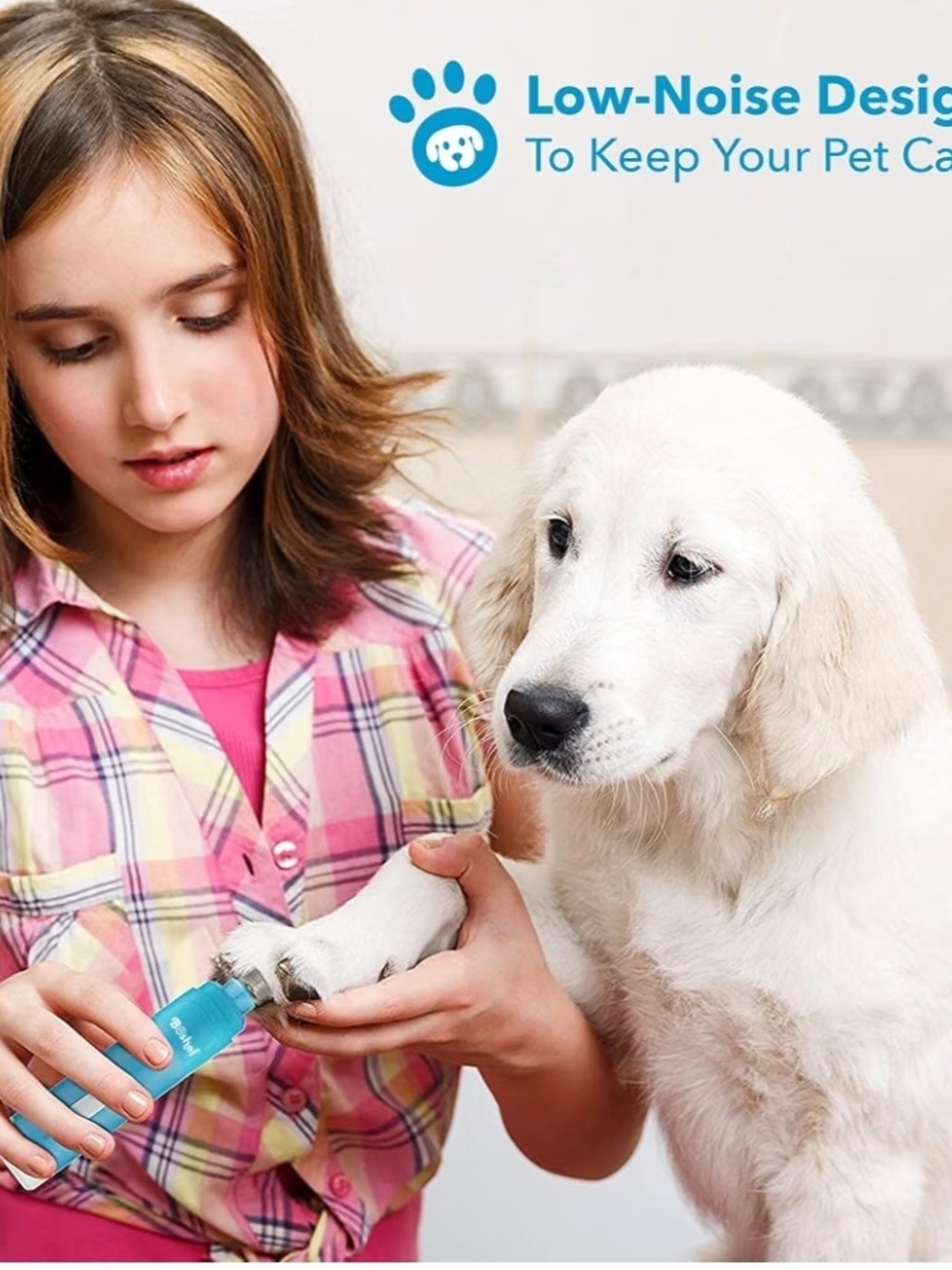 Quiet Noise Pet Nail Grinder for Dogs, Toenail Grinder for Large Breeds to Small - Picture 5 of 7